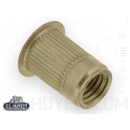 Avk Rivet Nut, M10-1.50 Thread Size, 170.40 mm Flange Dia., 20.45 mm L, Steel BTI-ALS4T-1015-7.9/B